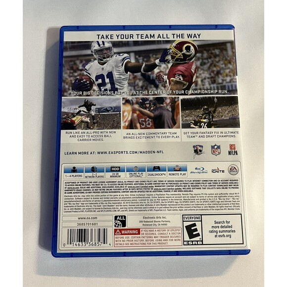 Madden NFL 17 (PlayStation 4, 2016) Complete Tested Working - Picture 2 of 9